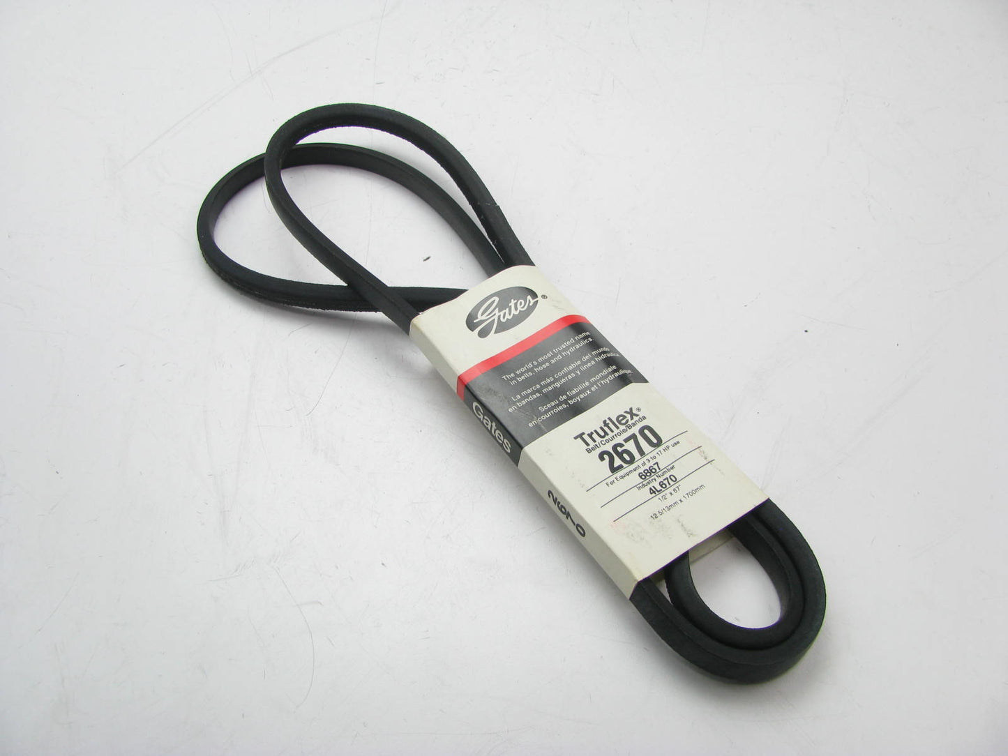 Gates 2670 Power Equipment Accessory Drive Belt - 1/2'' X 67''