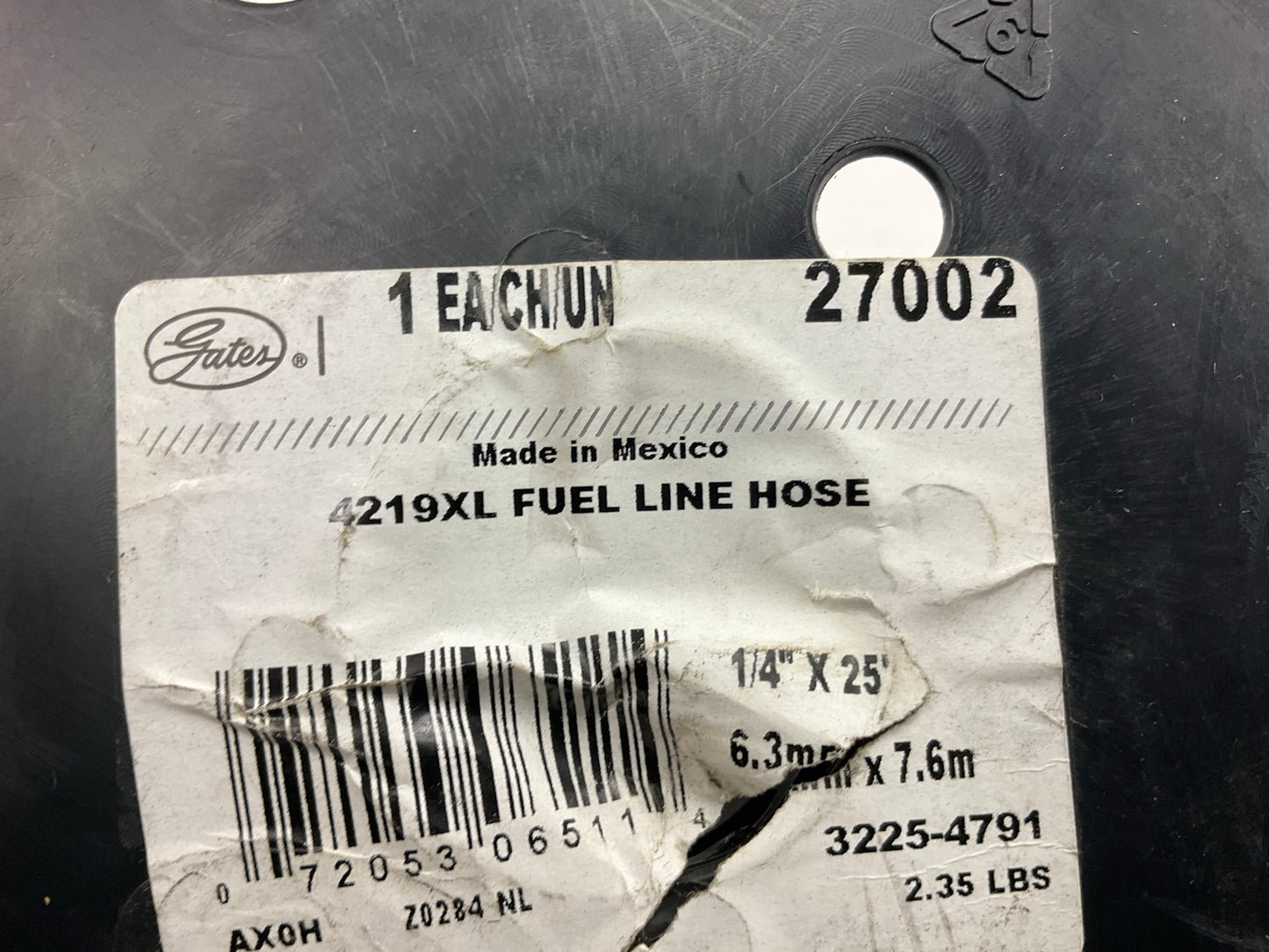 12 FEET - Gates 27002 Safety Stripe Fuel PCV EEC Line Hose, 1/4'' ID