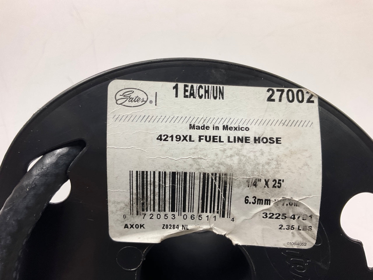 22 FEET Gates 27002 4219XL SAE 30R7 Fuel / PCV / EEC Hose 50 PSI 24in/Hg, 1/4 ID