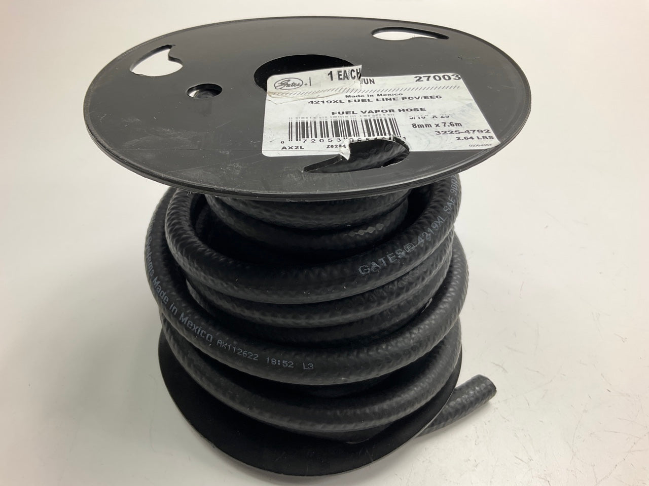 25 FEET - Gates 27003 Safety Stripe Fuel PCV EEC Line Hose, 5/16'' ID