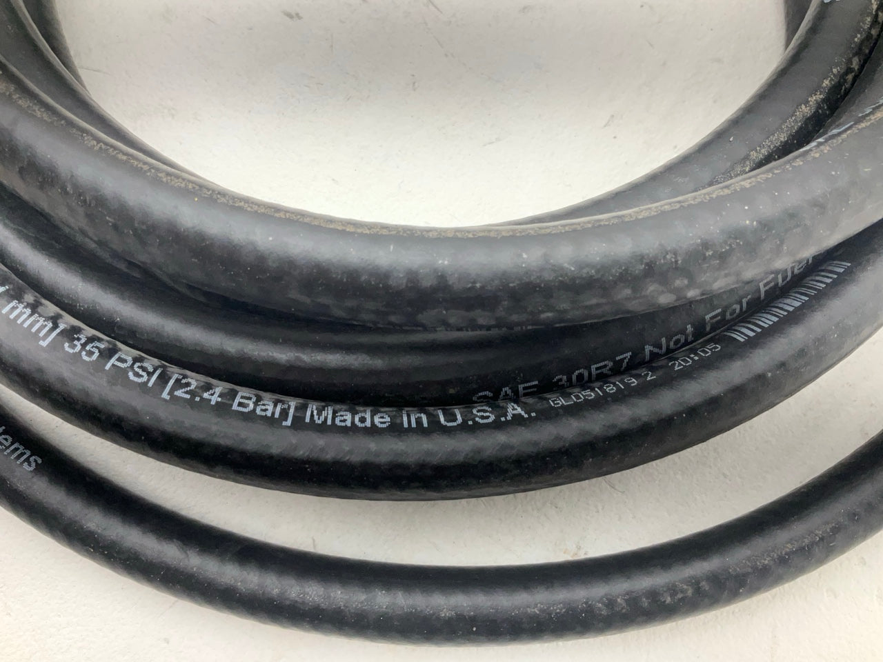 20 FEET - Gates 27005 Safety Stripe Fuel Line Hose PCV EEC - 7/16'' ID
