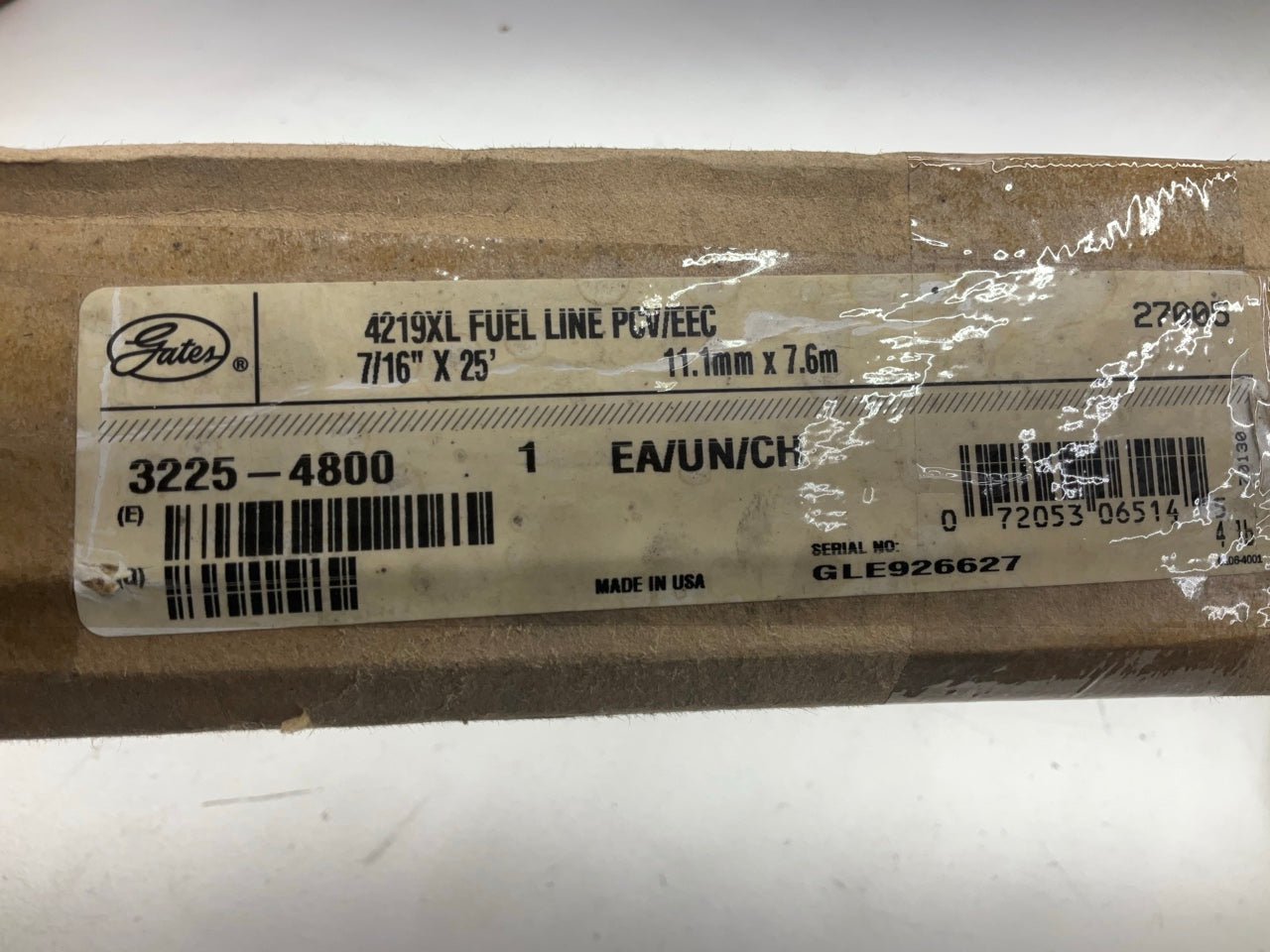 20 FEET - Gates 27005 Safety Stripe Fuel Line Hose PCV EEC - 7/16'' ID