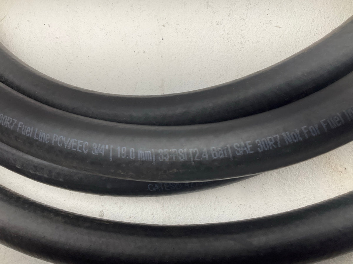 14  FEET - Gates 27010 Safety Stripe Fuel Line Hose - 3/4'' ID, 30R7 35 PSI