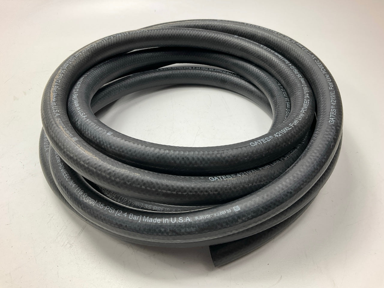 22 FEET - Gates 27010 Safety Stripe Fuel Line Hose, 3/4'' ID