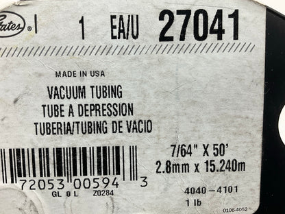 40 FEET Roll - Gates 27041 7/64'' X 40' Vacuum Tubing  Vacuum Hose Tube, USA Made