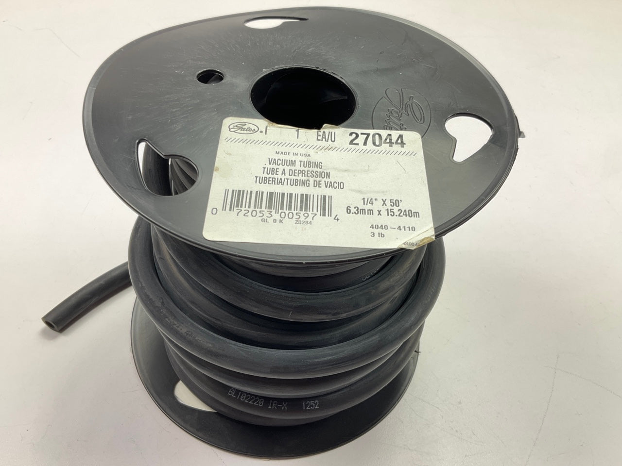 50 FEET - Gates 27044 Windshield Washer / Vacuum Hose, 1/4'' ID, 30 Inch/Hg