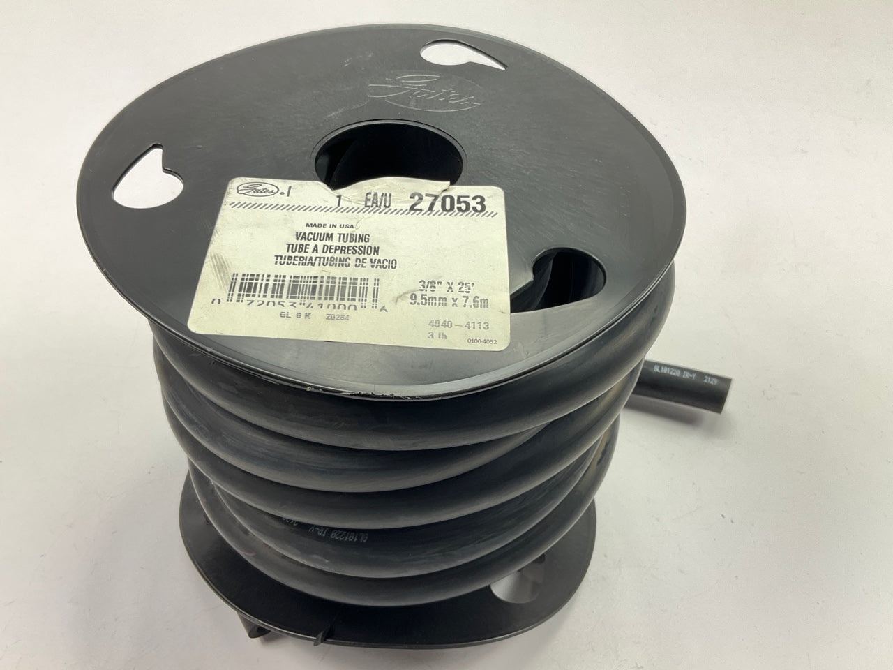 Gates 27053 Windshield Washer Hose / Vacuum Tubing  - 3/8'' X 25 Feet