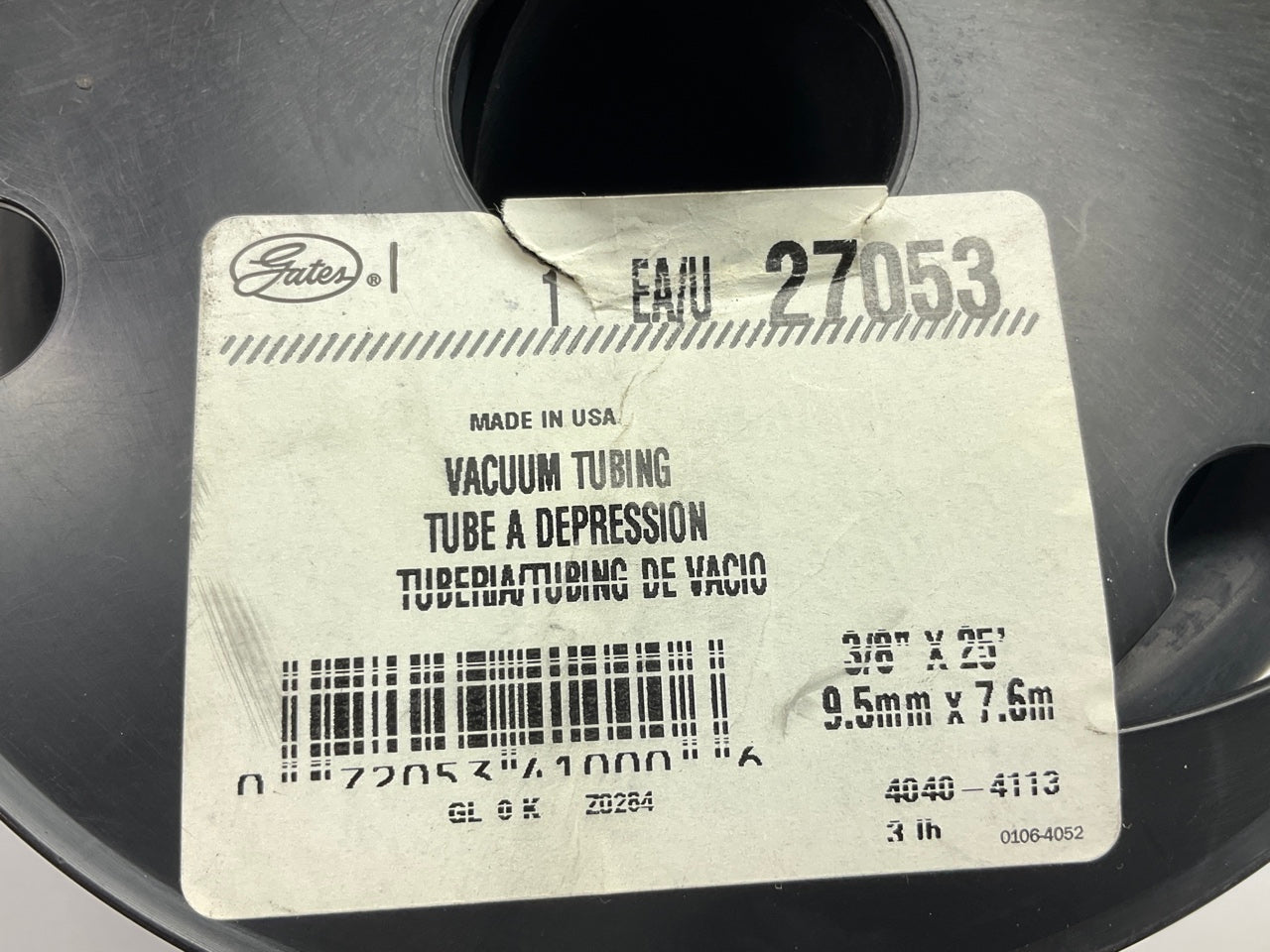 Gates 27053 Windshield Washer Hose / Vacuum Tubing  - 3/8'' X 25 Feet