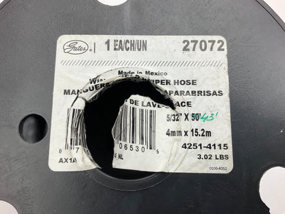 43 FEET - Gates 27072 Windshield Washer Hose, 5/32'' ID, 50 PSI