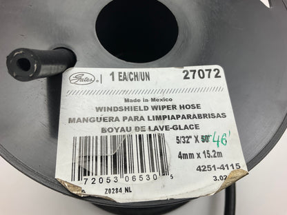 46 FEET - Gates 27072 Windshield Washer Hose, 5/32'' ID, 50 PSI