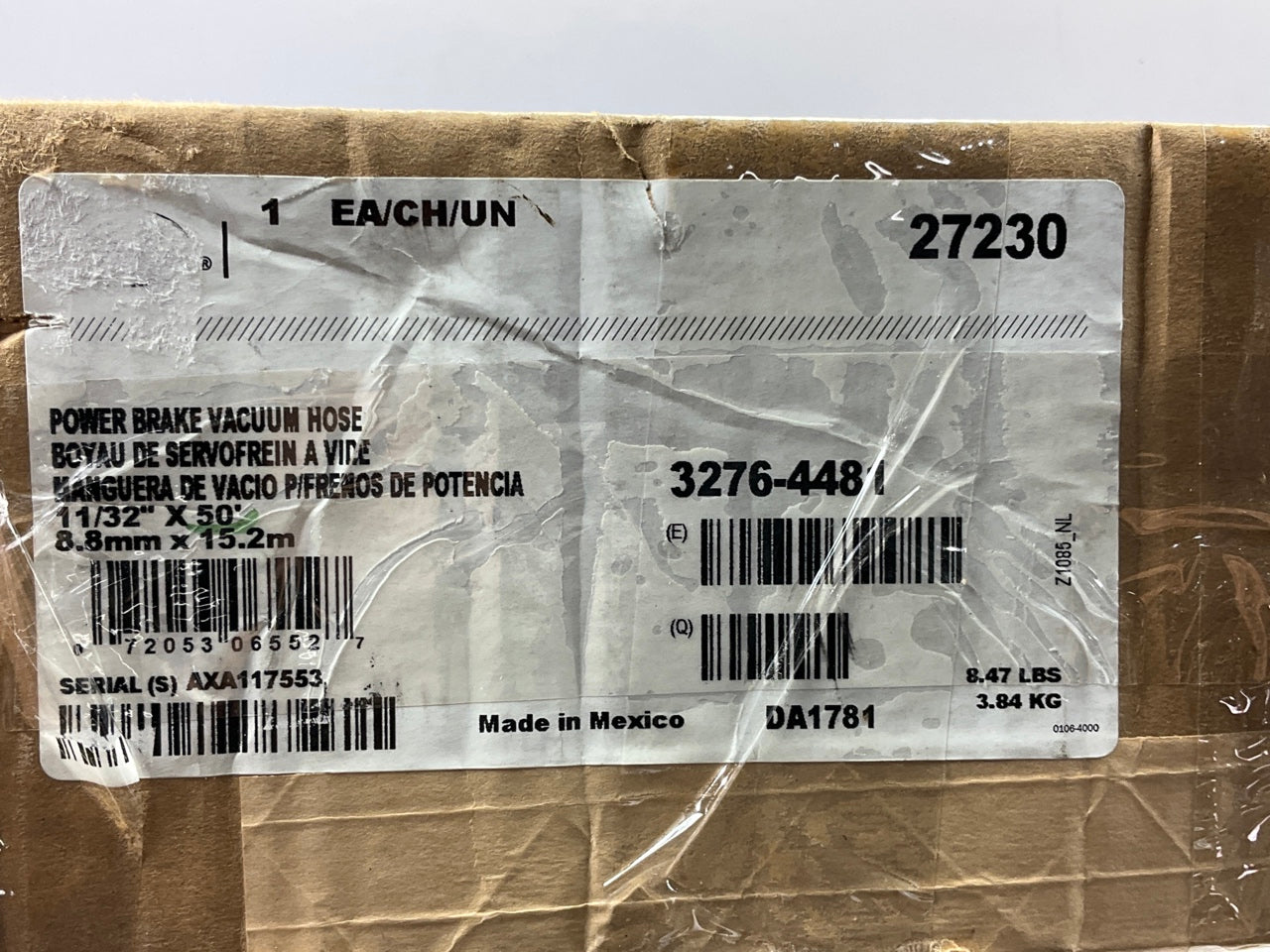 38 FEET - Gates 27230 PREMIUM Power Brake PVC Vacuum Hose 11/32'' Inner Diameter