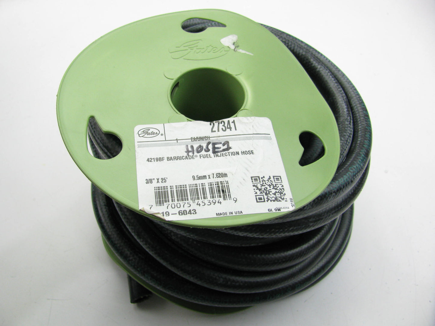 25 FEET - Gates 27341 3/8'' X 25 ' 225 PSI Barricade Fuel Injection Hose