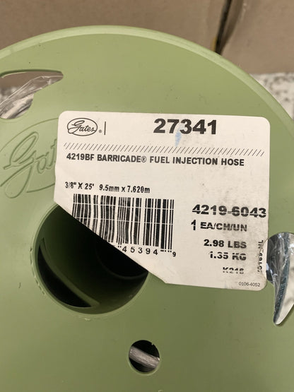 25 FEET - Gates 27341 3/8'' X 25 ' 225 PSI Barricade Fuel Injection Hose