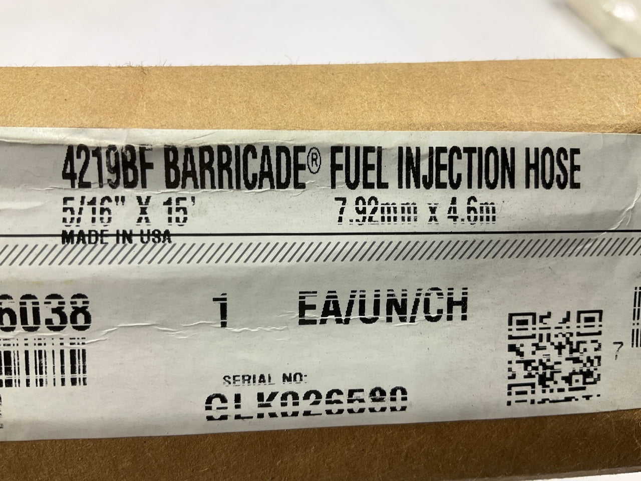 15 FEET - Gates 27348 Barricade Fuel Injection Hose, 5/16'' ID, 225 PSI W.P.