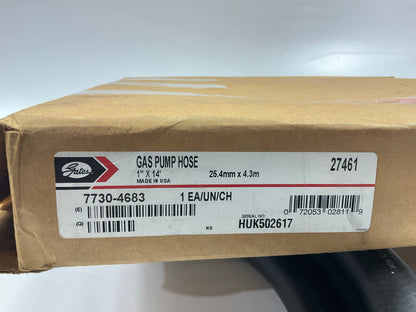 GATES 27461 Retractable Cable Gas Pump Hose, 14' X 1'', Made In USA