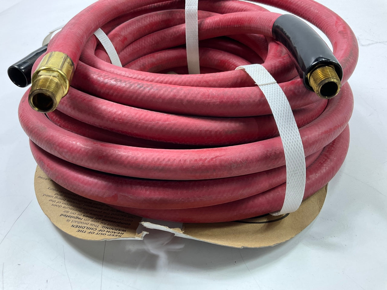 25 FEET - Gates 27488 Safety Stripe Rubber Air Tool Hose, 3/8''