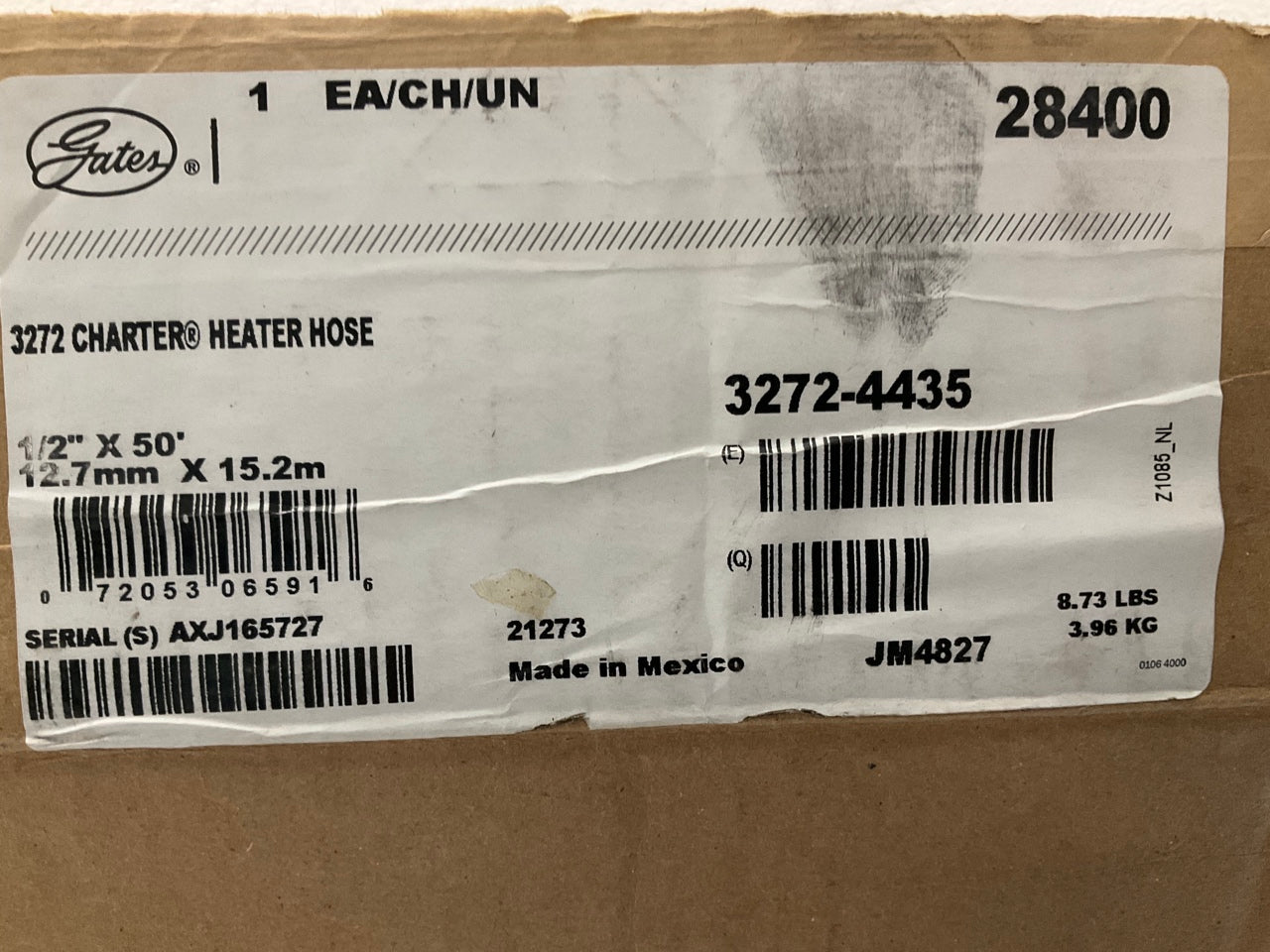 44 FEET - Gates 28400 1/2'' Charter Heater Hose