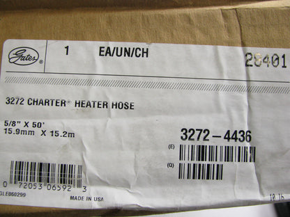50 FEET - Gates 28401 Safety Stripe HVAC Heater Hose - 5/8'' X 50' Long 60 PSI