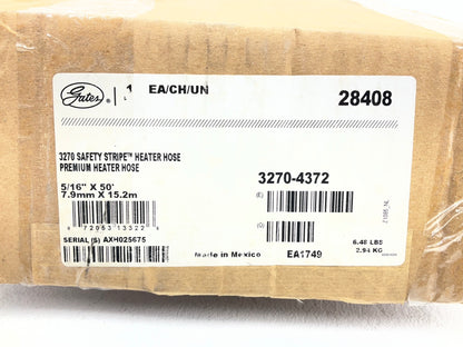 48 FEET - Gates 28408 Safety Stripe HVAC Heater Hose, 5/16''