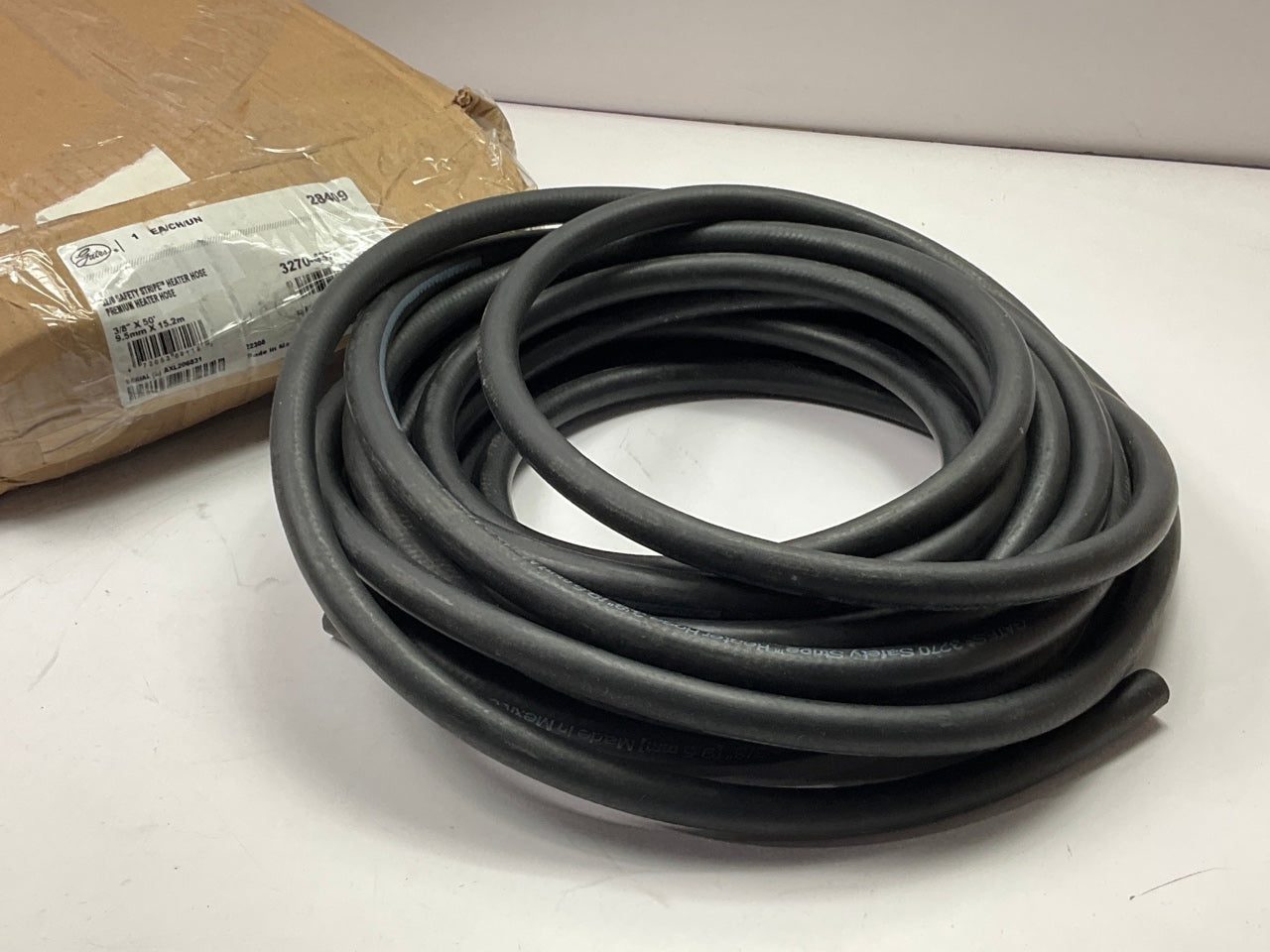 42 FEET - Gates 28409 Safety Stripe HVAC Heater Hose - 3/8'' ID X 42' Long Roll