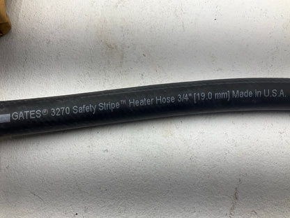 11 FEET - Gates 28412 3/4'' Standard Safety Stripe Black Heater Hose