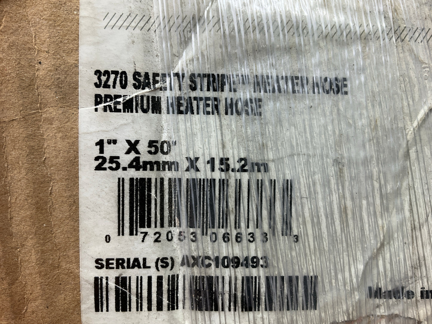 39 FEET - Gates 28413 Safety Stripe HVAC Heater Hose - 1'' X 39' Long