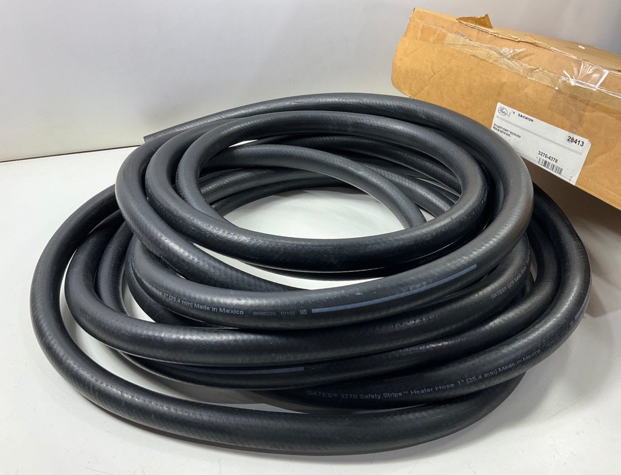 49 FEET - Gates 28413 Safety Stripe HVAC Heater Hose - 1'' ID