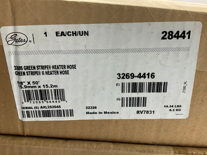 Gates 28441 Green Stripe HVAC Heater Hose - 5/8'' ID X 50' LONG