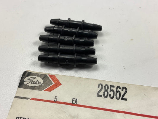 5 PACK - Gates 28562 Heater Coolant Hose 1/8'' Straight Splice Connectors