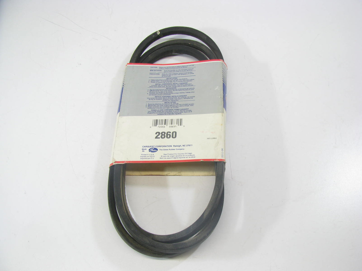 Gates 2860 Lawn & Garden Power Equipment Accessory Drive Belt - 1/2'' X 86''
