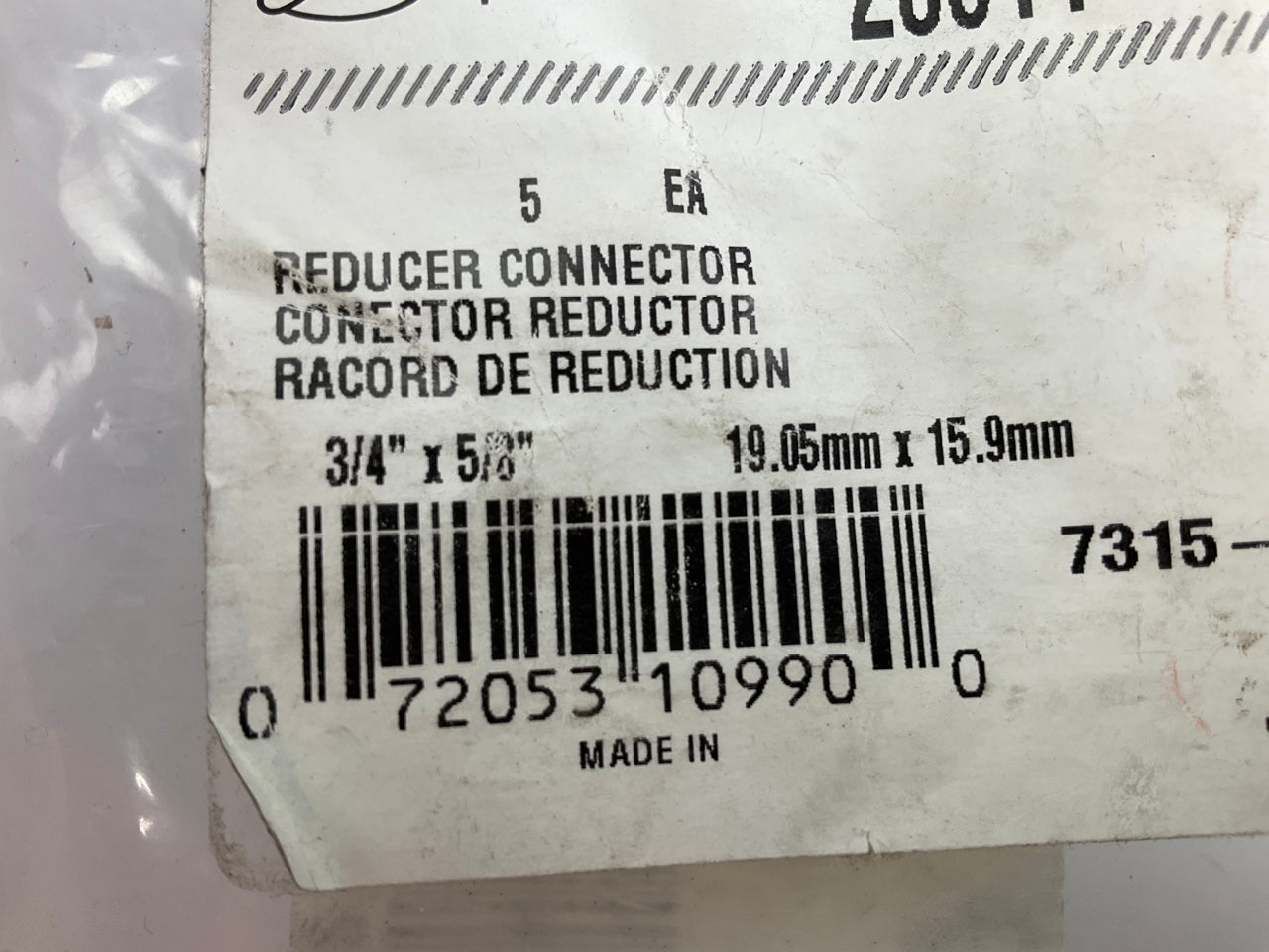 (5) Gates 28611 5/8, 3/4 Inch Hose Connector/Reducer