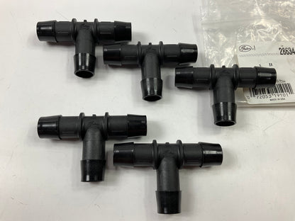 (5) PCS - Gates 28634 Heater Hose Connector TEE 5/8''