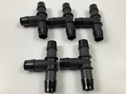 (5) PCS - Gates 28634 Heater Hose Connector TEE 5/8''