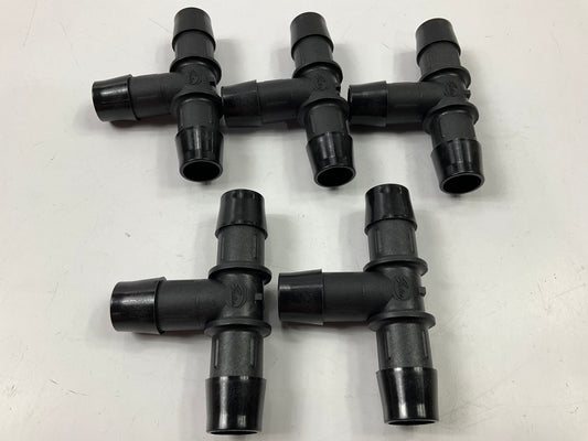 (5) PCS - Gates 28634 Heater Hose Connector TEE 5/8''