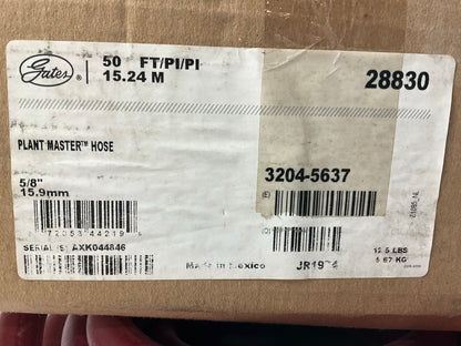 50 FEET - Gates 28830 5/8'' Multi-Use Air And Water ''Plant Master'' Hose