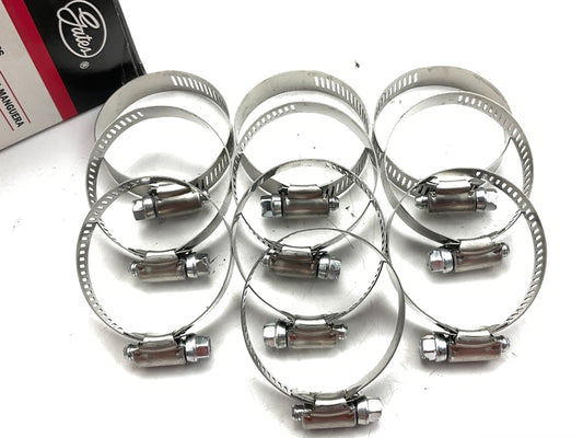 (10) Gates 32028 Super Hex Hose Worm Gear Clamp, Size 28, 1-5/16'' To 2-1/4''