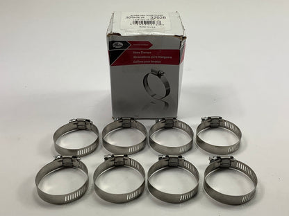 (8) Gates 32028 Super-Hex Hose Worm Gear Clamps, Size 28, 1-5/16'' To 2-1/4''