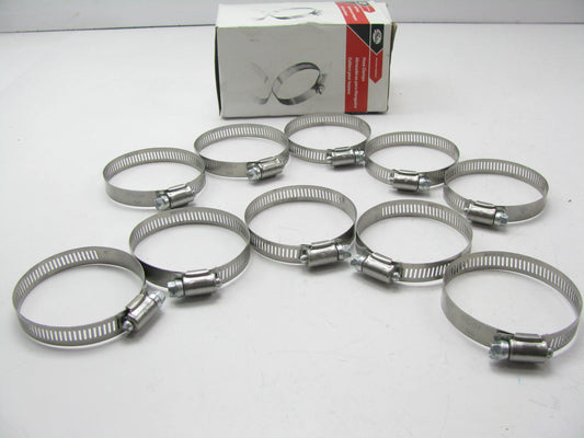 (10) Gates 32040 Worm Gear Hose Clamp - Size 40, 1-1/8'' To 3'' Diameter