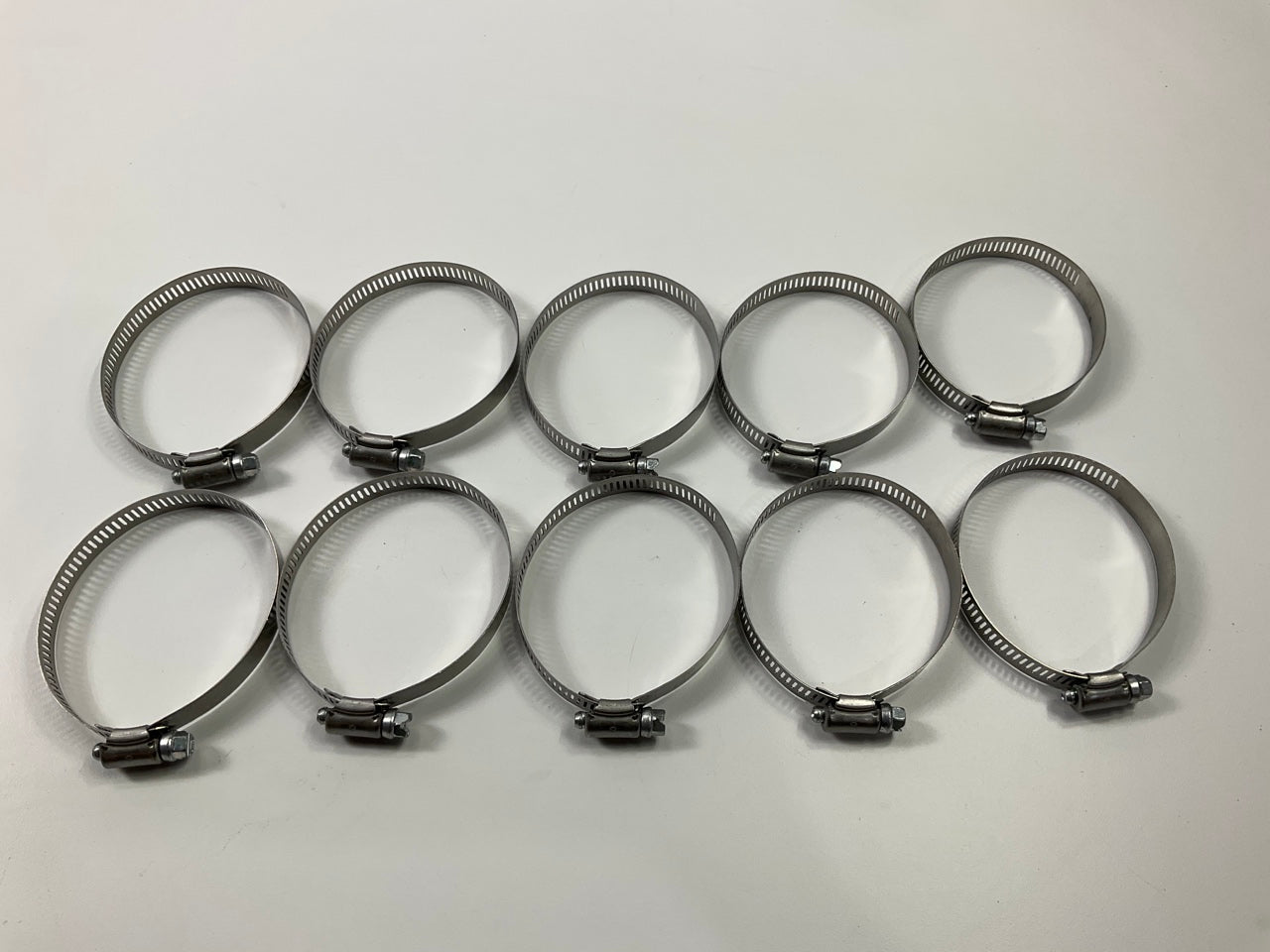 (10) Gates 32044 Stainless #44 Hose Clamps, 1-5/16'' To 3-1/4'' Clamping Diameter