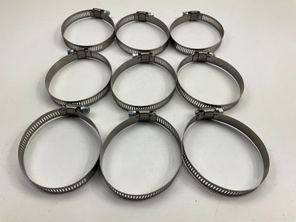 (9) Gates 32044 Stainless #44 Hose Clamps, 1-5/16'' To 3-1/4'' Clamping Diameter