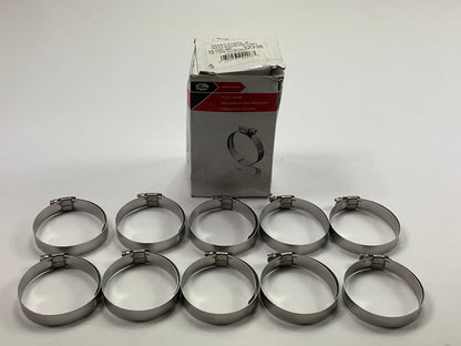 (10) Gates 32336 Stainless Steel Silicone Hose Clamps, 1-13/16'' To 2-3/4'' Diam.