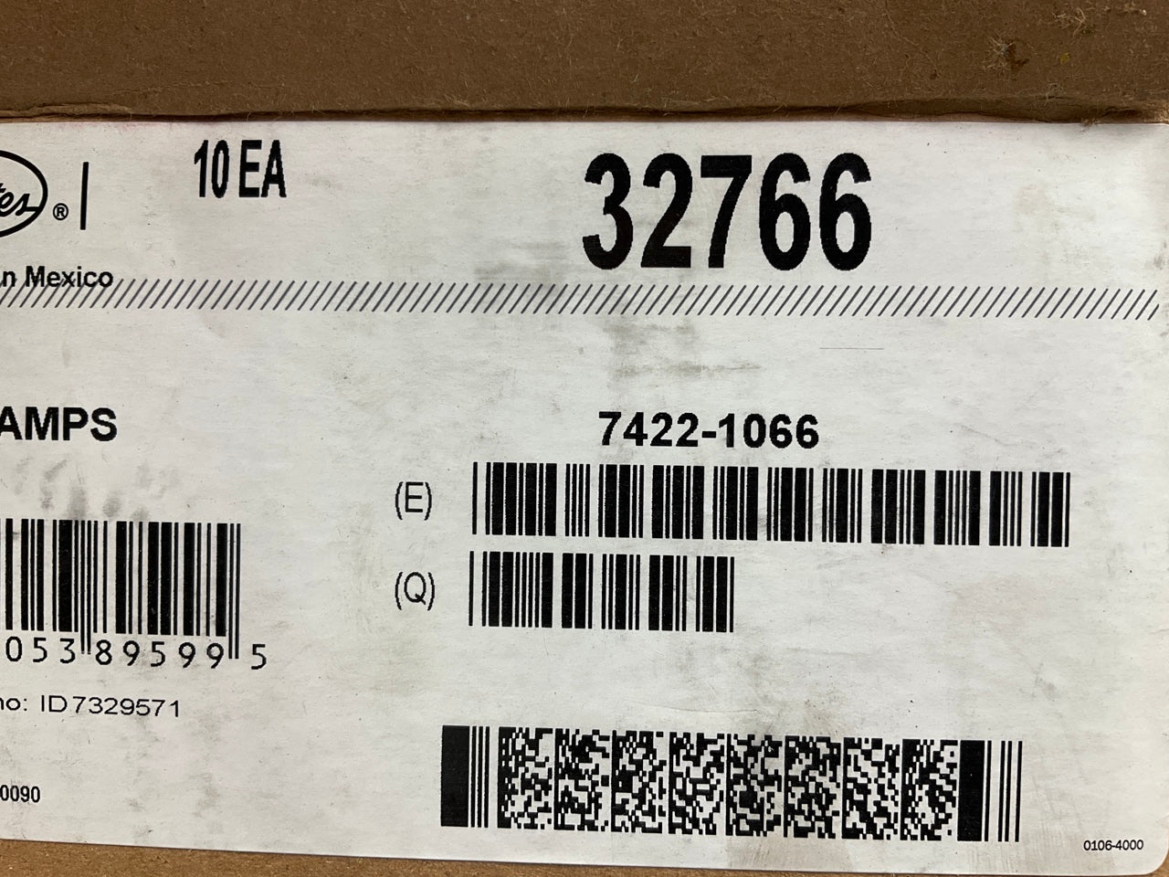 (10) Gates 32766 Heavy-Duty T-Bolt Clamps, Clamping Range 3-1/2'' To 3-13/16''