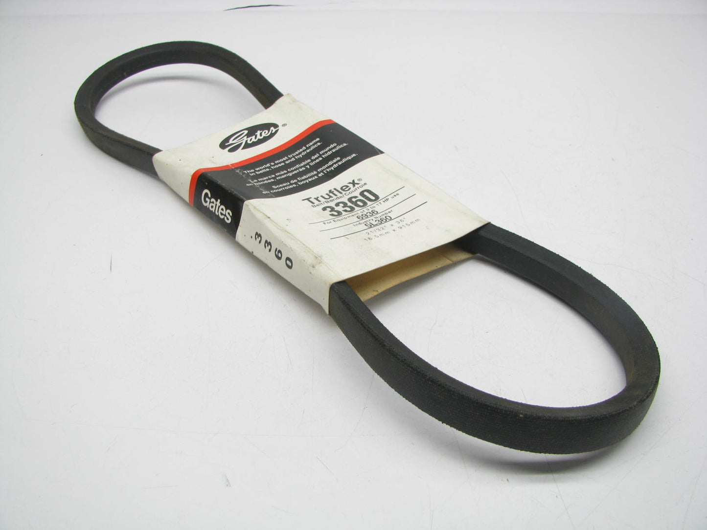 Gates 3360 Lawn & Garden Power Equipment Accessory Drive Belt - 21/32'' X 36''
