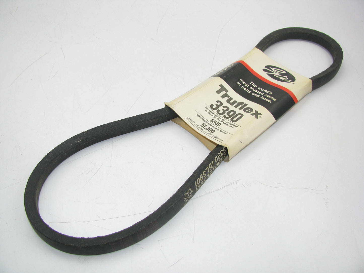 Gates 3390 Lawn & Garden Power Equipment Accessory Drive Belt - 21/32'' X 39''