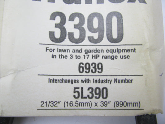 Gates 3390 Lawn & Garden Power Equipment Accessory Drive Belt - 21/32'' X 39''