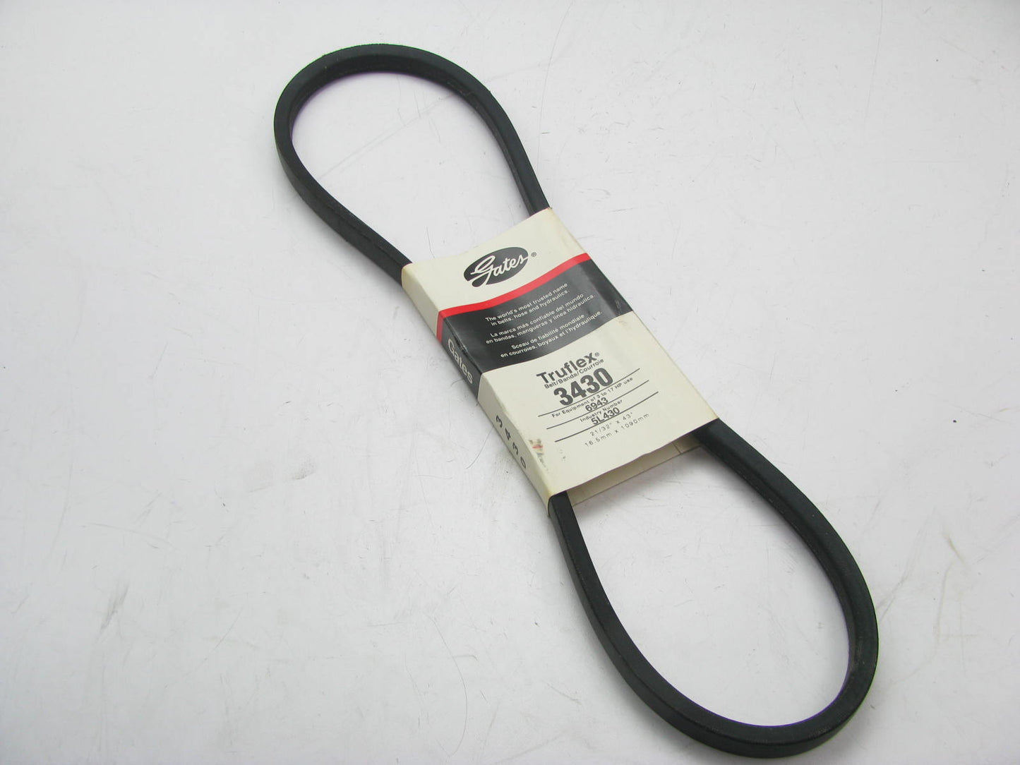 Gates 3430 Lawn & Garden Power Equipment Accessory Drive Belt - 5/8'' X 43''