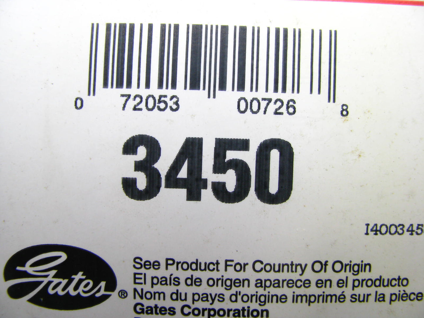 Gates 3450 Power Equipment Accessory Drive Belt - 21/32'' X 45''