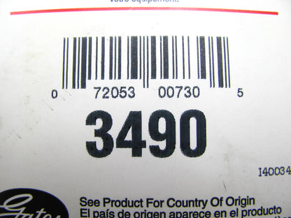 Gates 3490 Lawn & Garden Power Equipment Accessory Drive Belt - 3/8'' X 49''