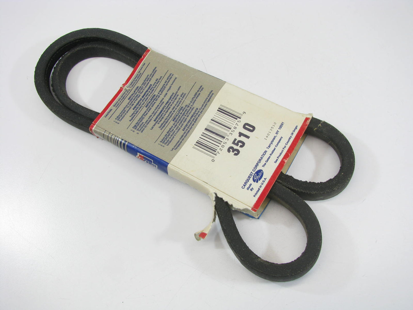 Gates 3510 Lawn & Garden Power Equipment Accessory Drive Belt - 3/8'' X 51''