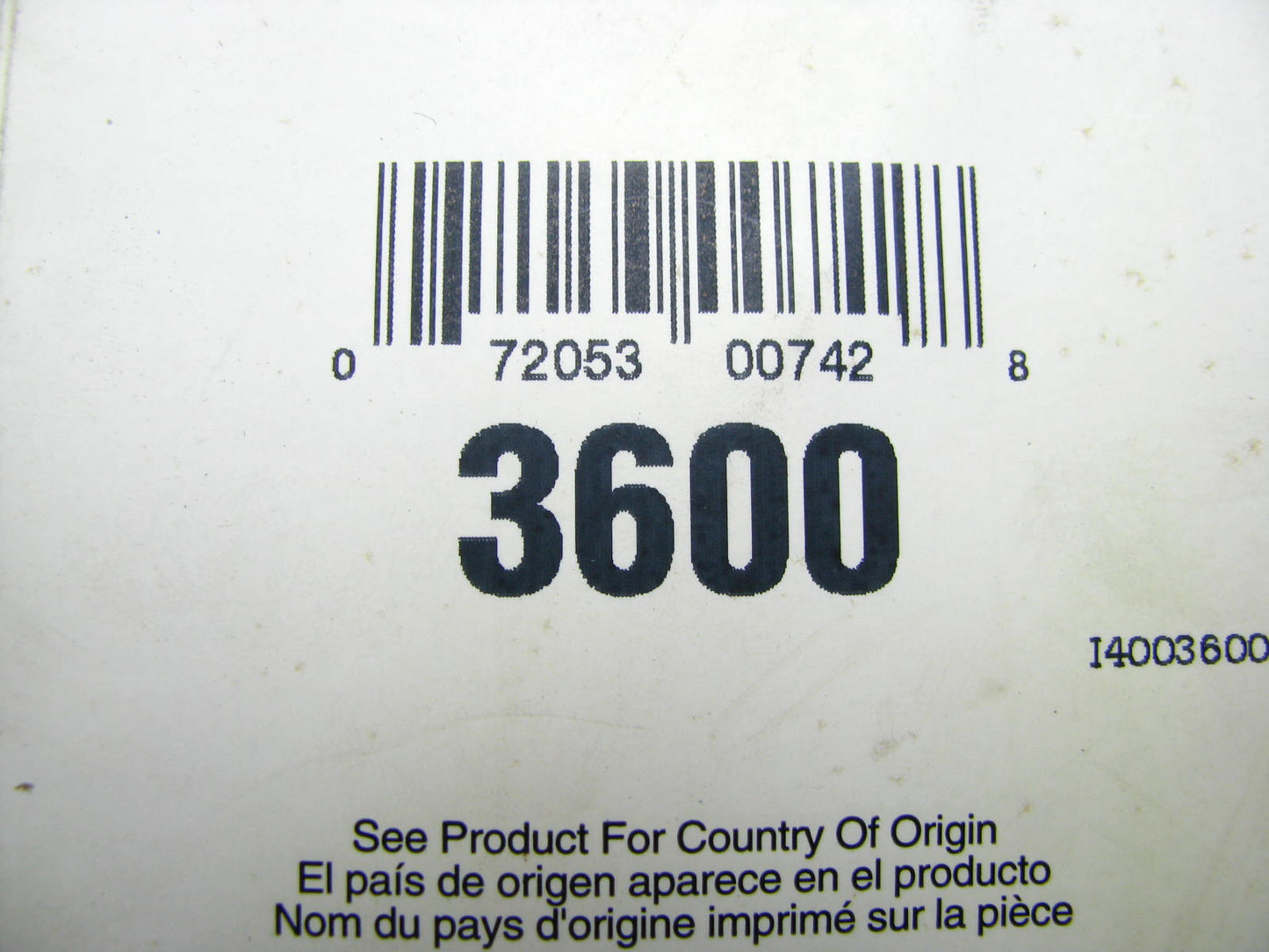 Gates 3600 Power Equipment Accessory Drive Belt - 21/32'' X 60.00''